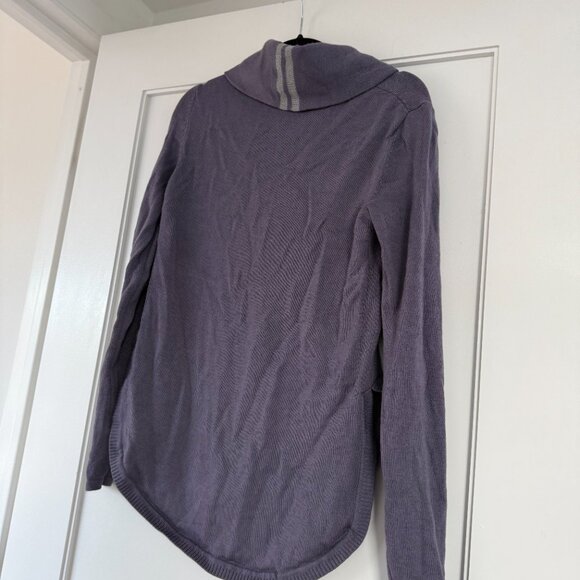 Canada Goose 1/4 Zip Sweater Double Layer Collar Merino Wool Open Knit Sz M - Picture 8 of 9